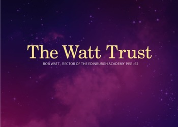Watt Memorial Trust - Supporting Further Learning