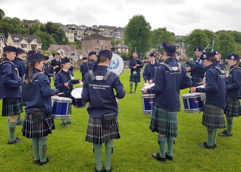EA Pipes and Drums compete at The British Pipe Band Championships